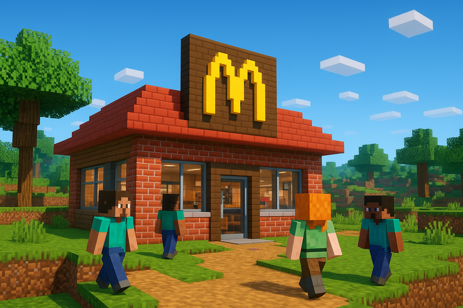 Image de couverture pour l’article "Comment construire un restaurant McDo Minecraft étape par étape"