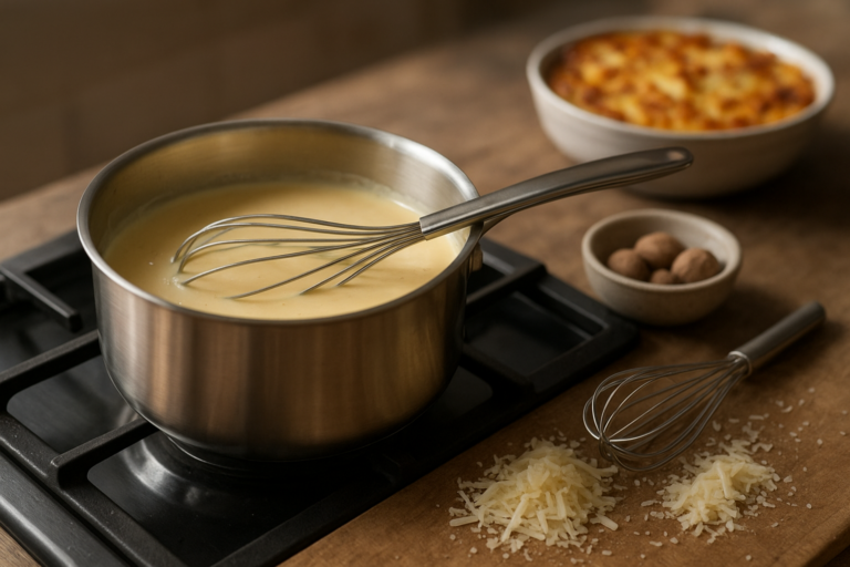 Image de couverture pour l’article "Comment réussir une sauce mornay onctueuse pour toutes vos recettes"