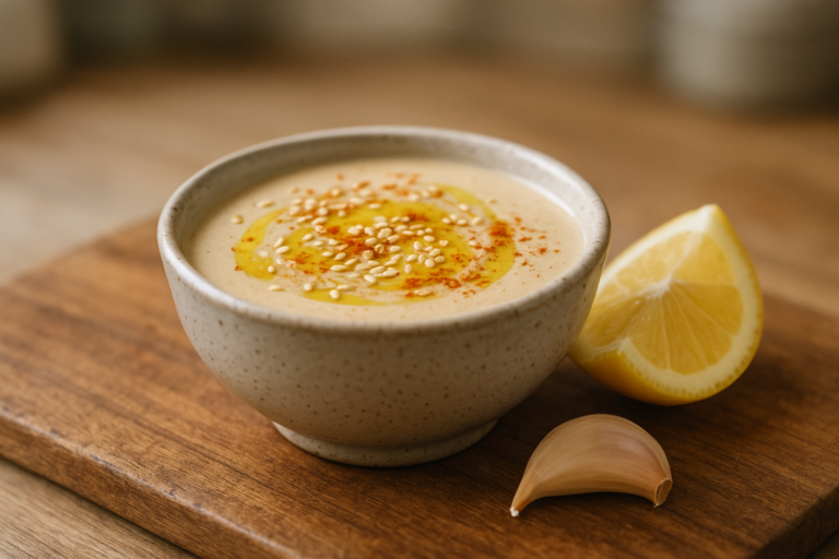 Image de couverture pour l’article "Recette facile de sauce tahini maison pour sublimer vos plats"