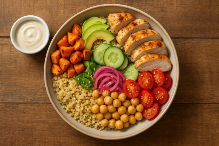 Image de couverture pour l’article "Recette bowl gourmande et équilibrée pour des repas rapides"