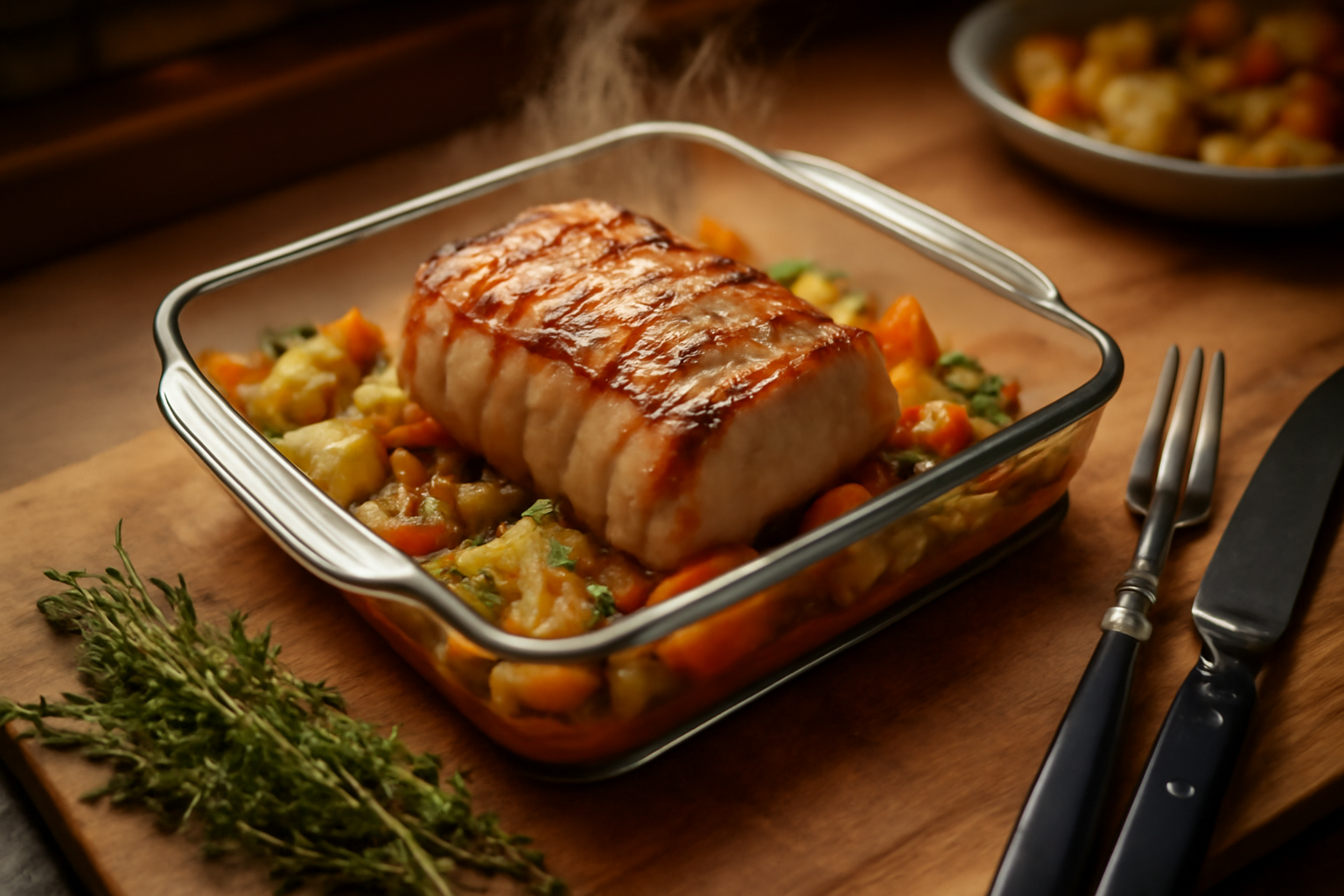 Longe de porc recette : cuisson au four moelleuse