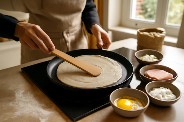Recette de galette de sarrasin bretonne, étape par étape