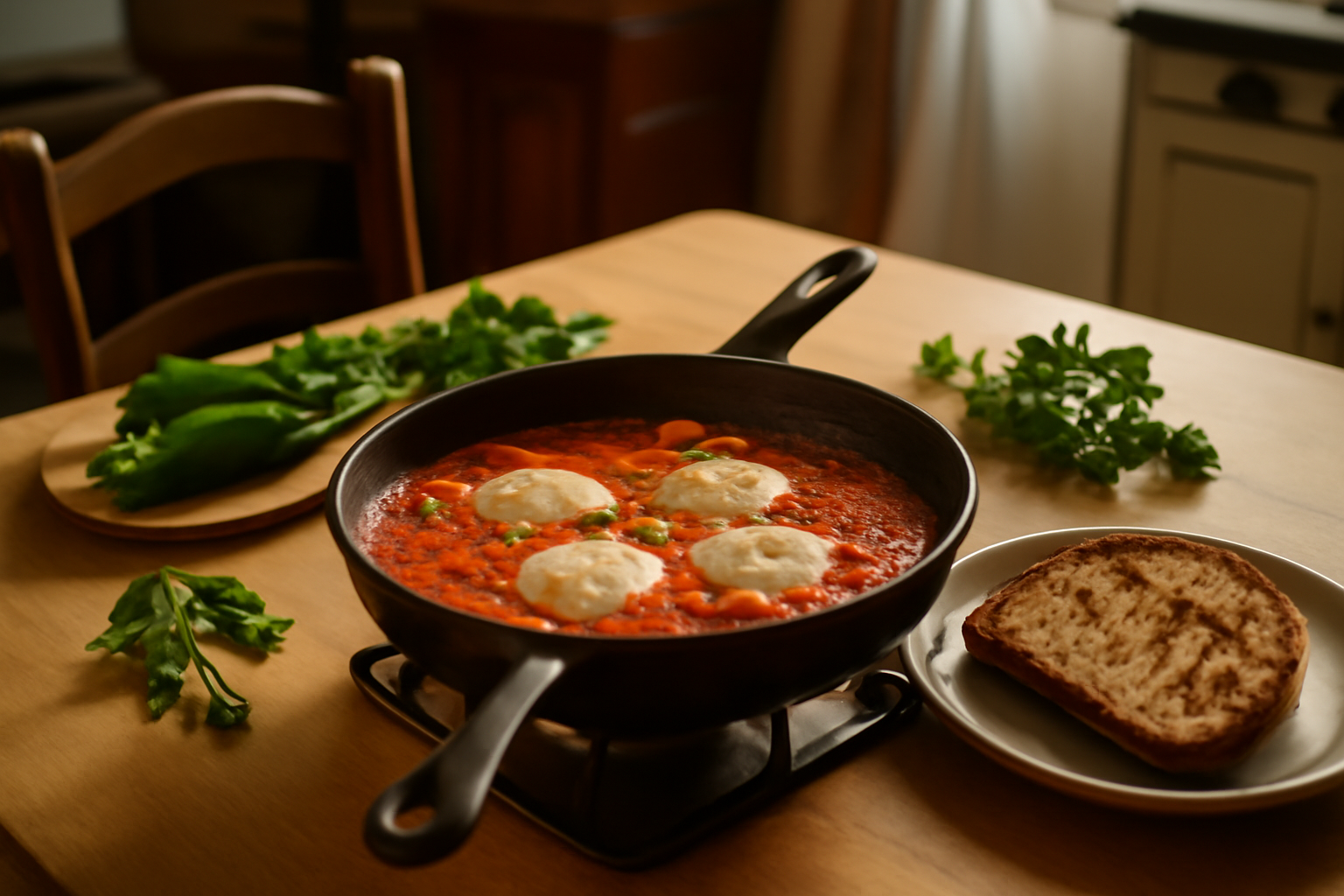 Recette piperade basque aux œufs, pas à pas