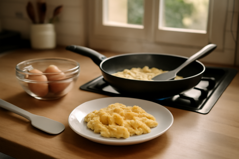 Comment faire des œufs brouillés crémeux : méthode