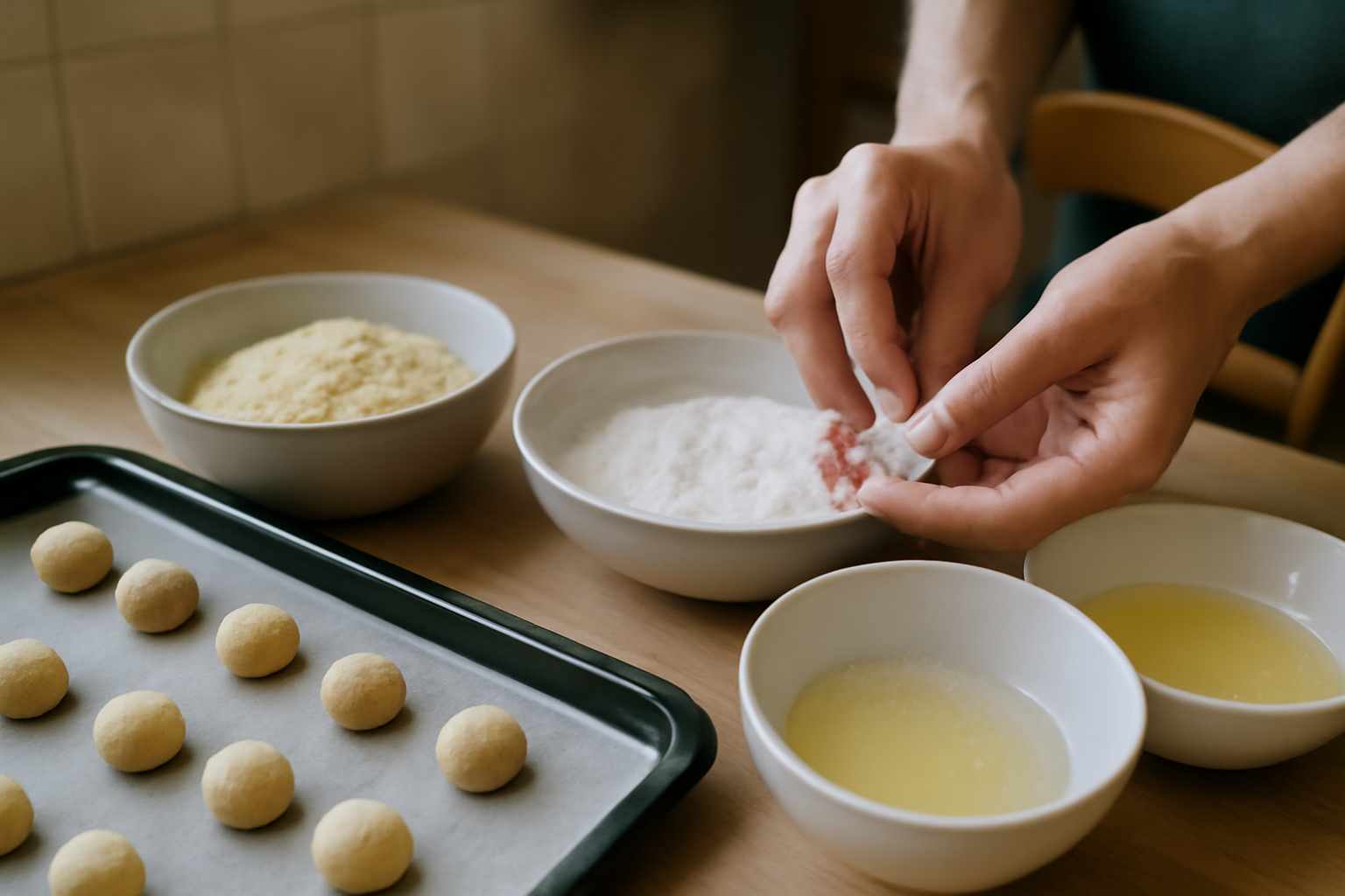 Recette amaretti : biscuits italiens aux amandes