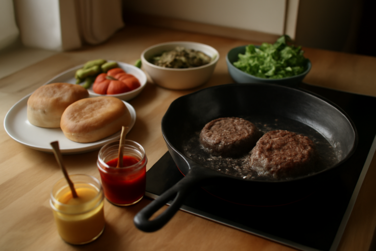 Recette hamburger maison : méthode simple