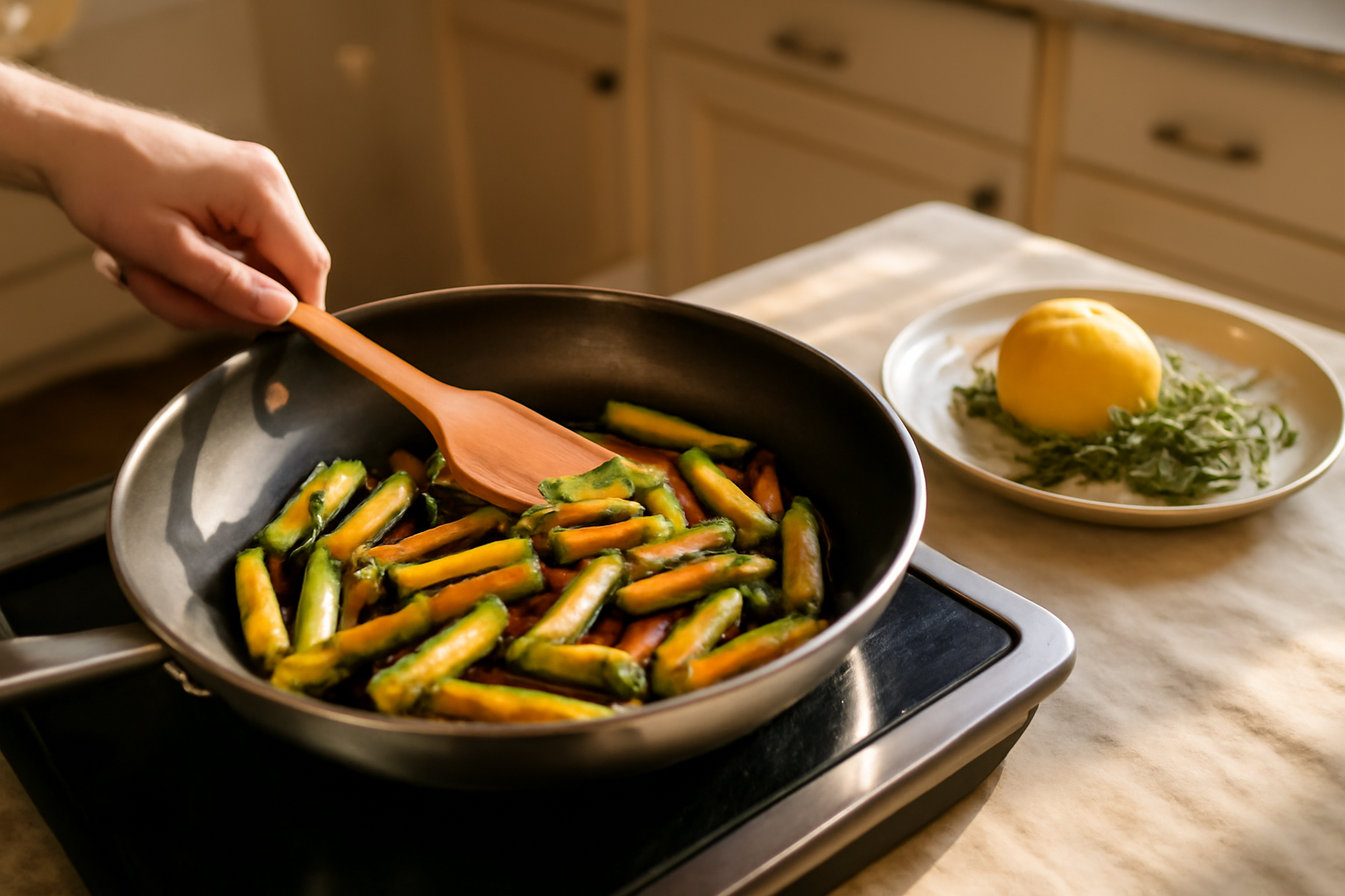 Recette courgette à la poêle : rapide et dorée