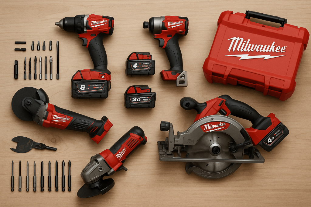 Un pack d’outils électroportatifs