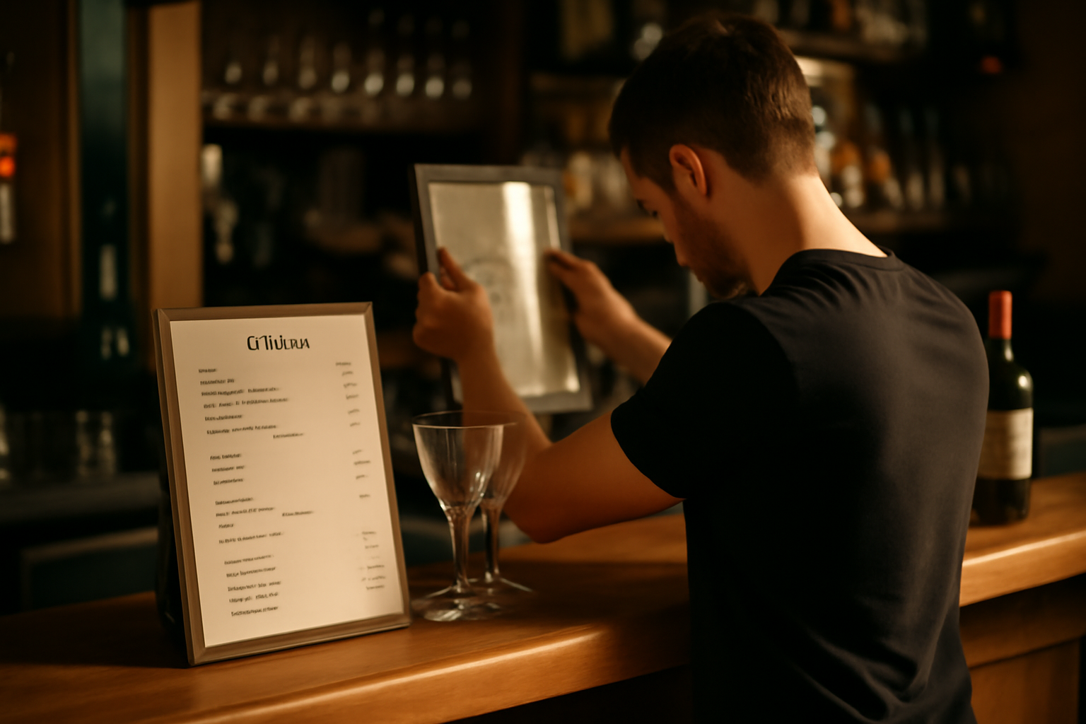 Cartes boissons : modèles pro bar & restaurant