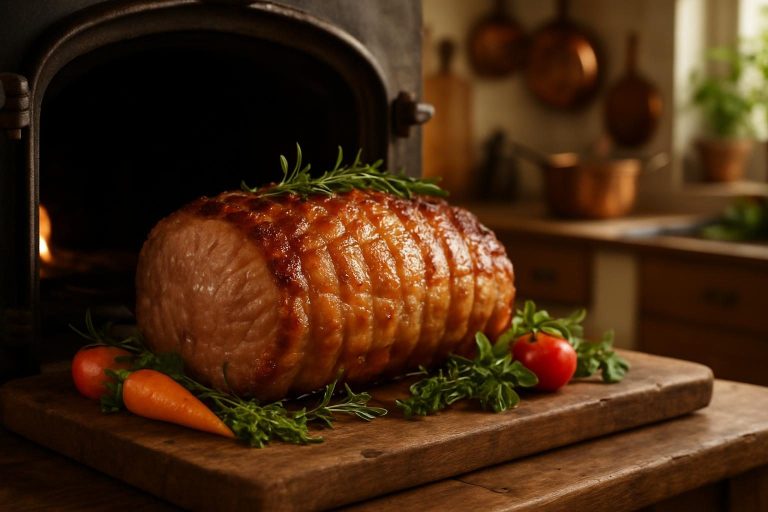 Longe de porc au four