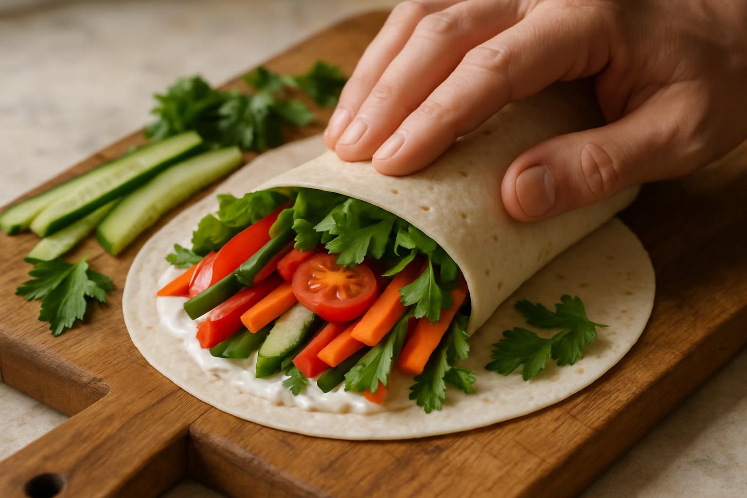 Recette de wrap apéro