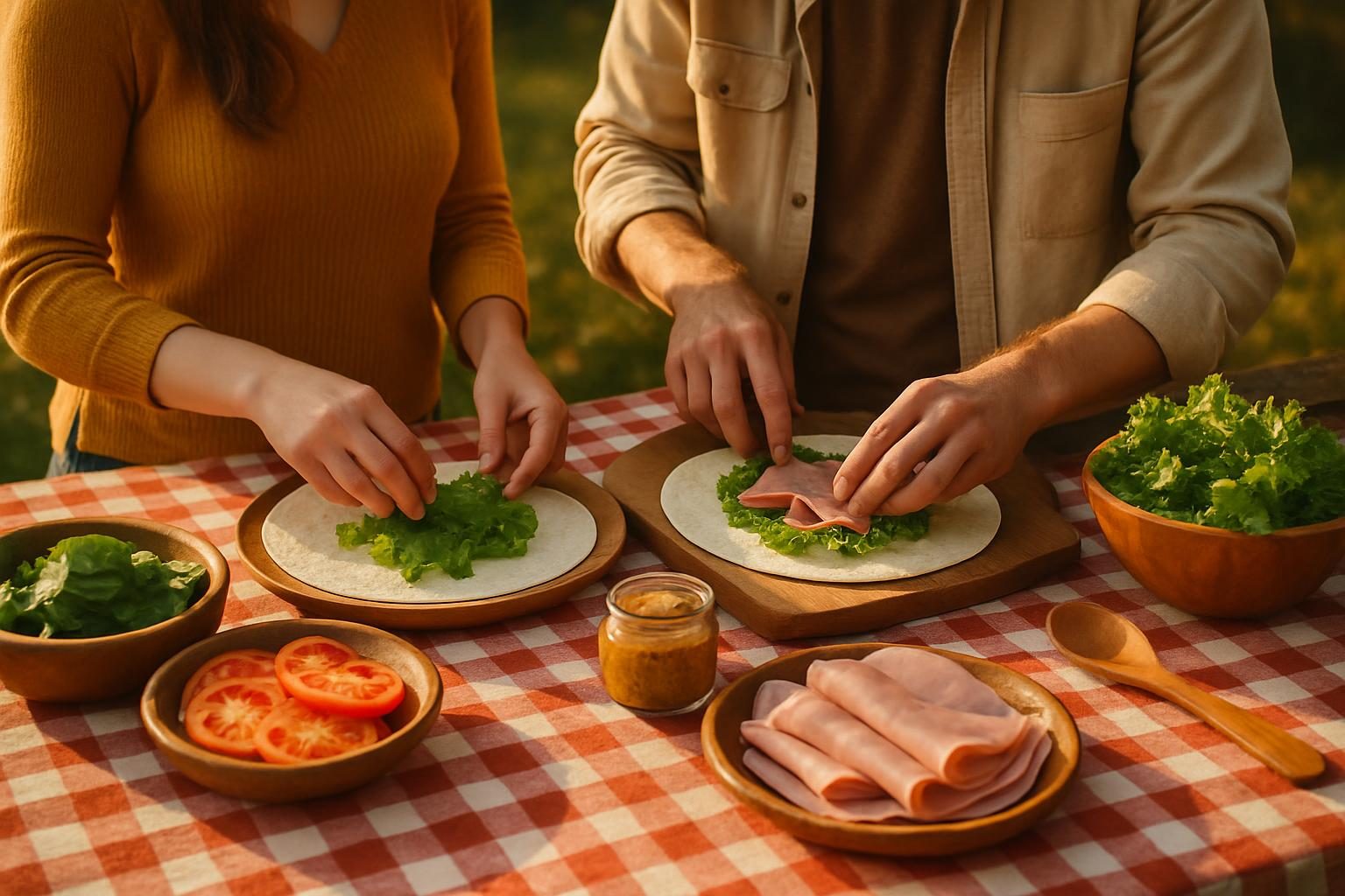 Recette de wrap au jambon