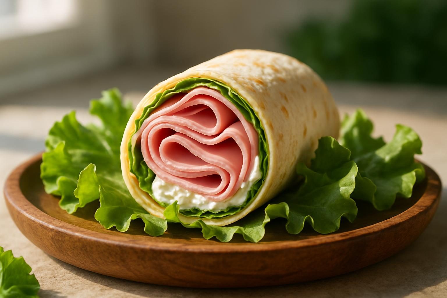 Recette de wrap au jambon