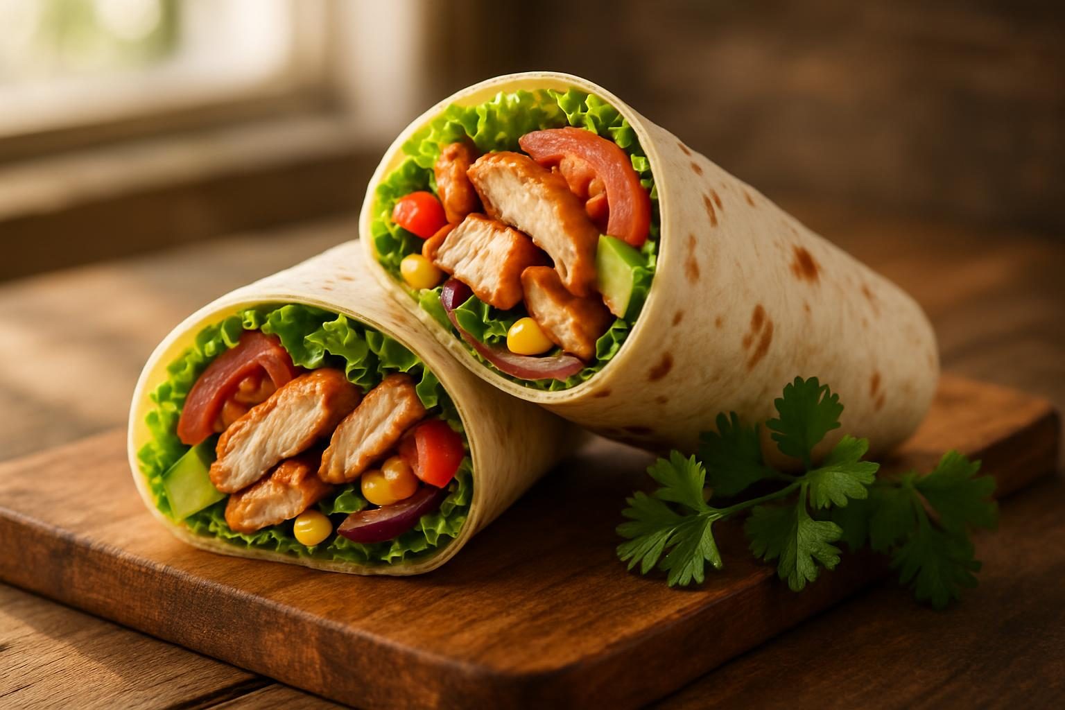Recette de wrap au poulet