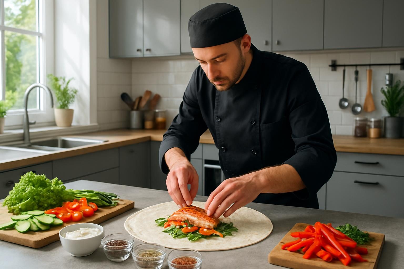 Recette de wrap au saumon