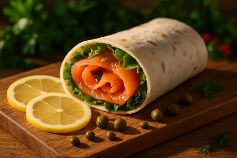 Recette de wrap au saumon