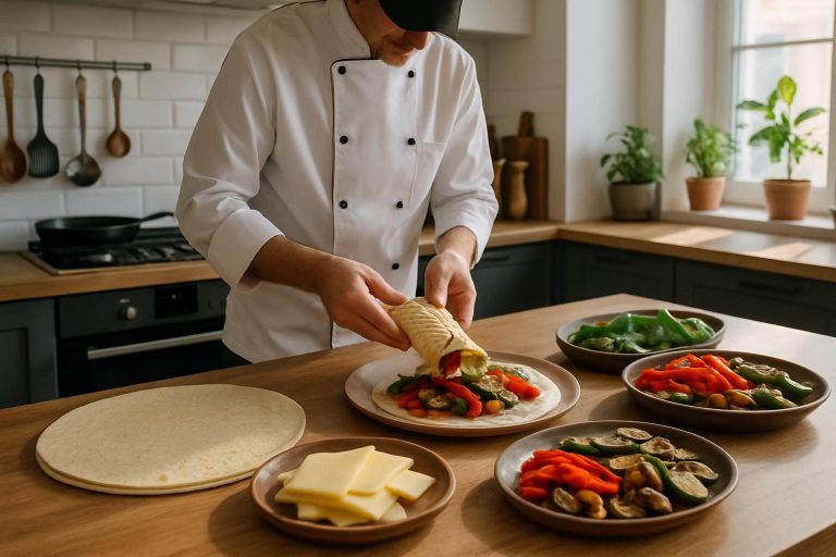 Recette de wrap chaud