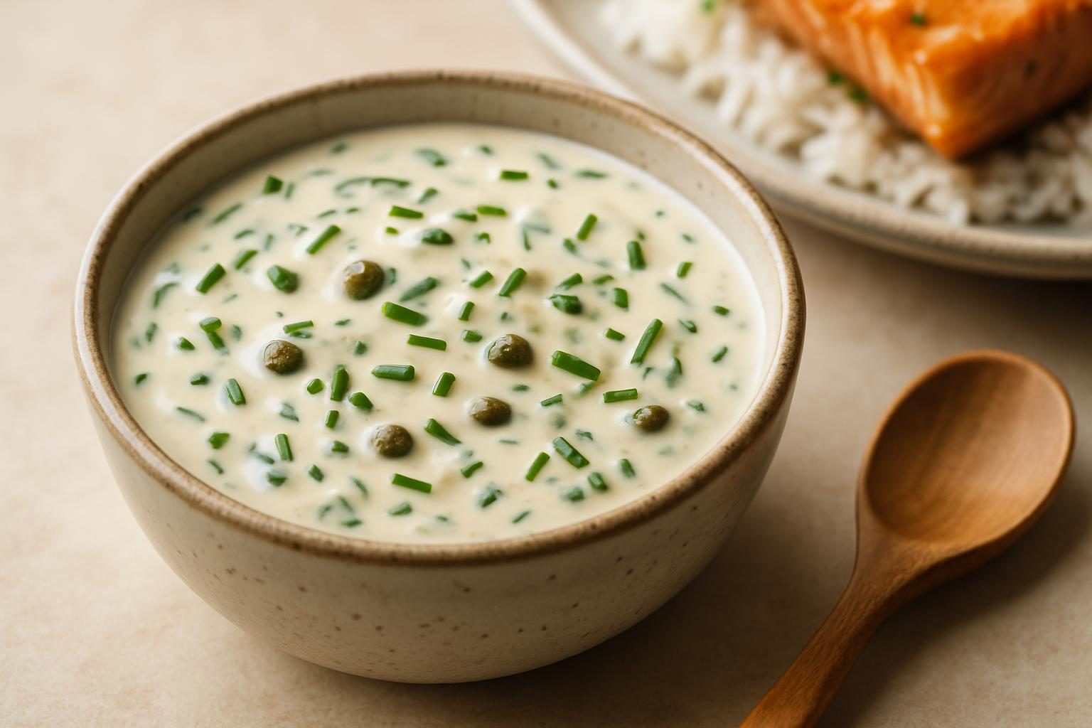 Sauce pour saumon et riz