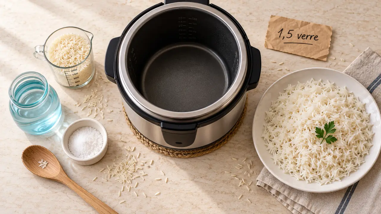 Cuisson riz basmati cookeo : riz cru et eau, prêt pour 5 minutes sous pression